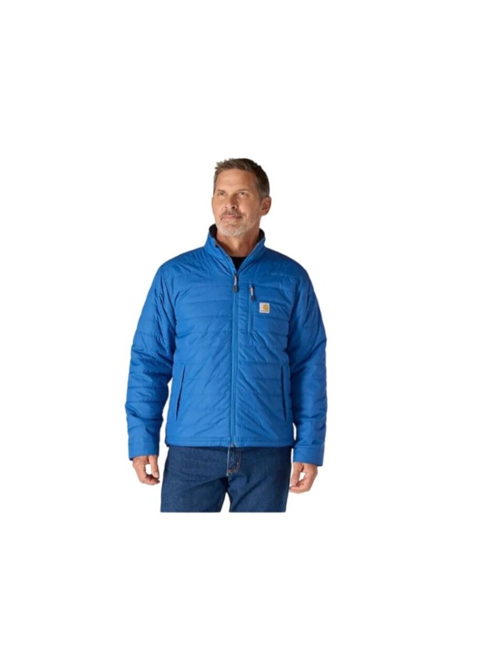 Carhartt Gilliam Mens 2XL Lightweight Insulated Jacket Blue Quilted Water-Repell